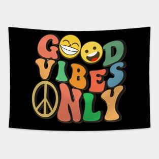 Good Vibes Only Quote Tapestry