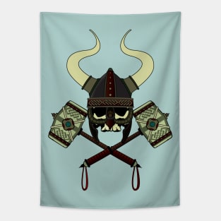 Viking skull Tapestry