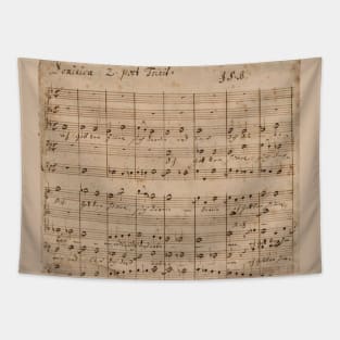 Bach | Original handwritten score by Johann Sebastian Bach Tapestry