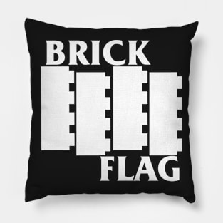 Brick Flag (White) Pillow