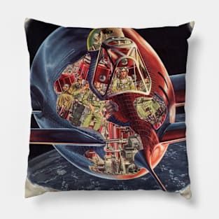 Vintage Science Fiction Pillow