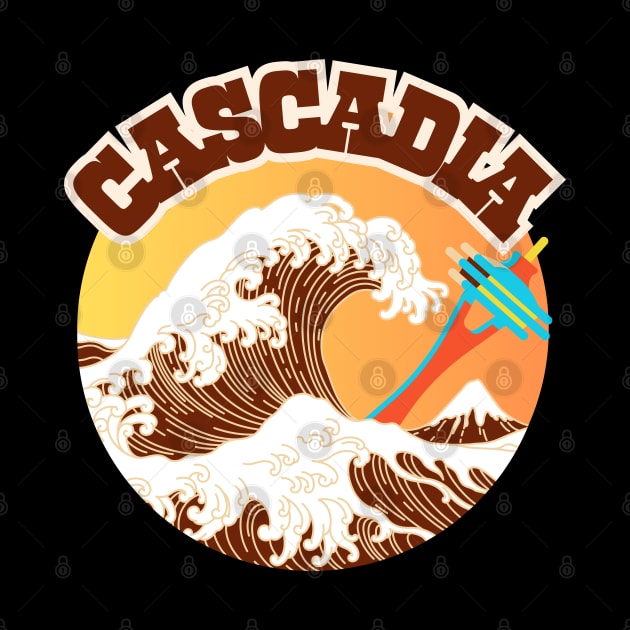 Cascadia. Great Wave of Coffee In A Cup. by SwagOMart