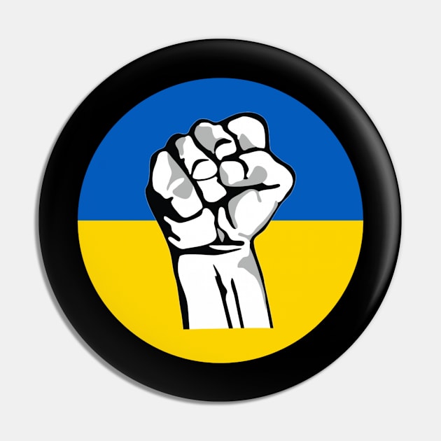 Ukrainian Support & Solidarity Pin by kayakki