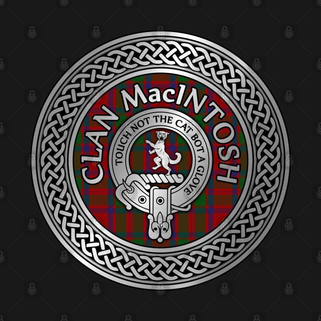 Clan MacIntosh Crest & Tartan Knot by Taylor'd Designs