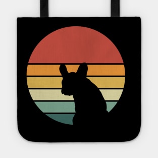 French bulldog vintage sun, frenchie mom and dad Tote