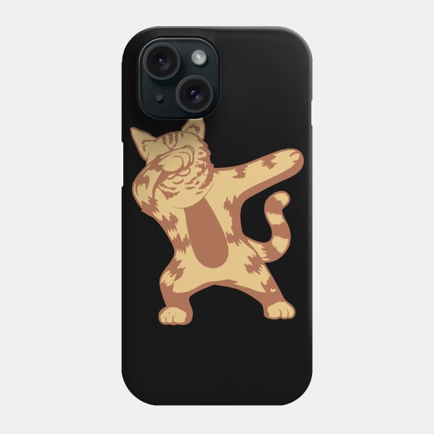 Funny kids design cat dabbing Phone Case by FancyVancy