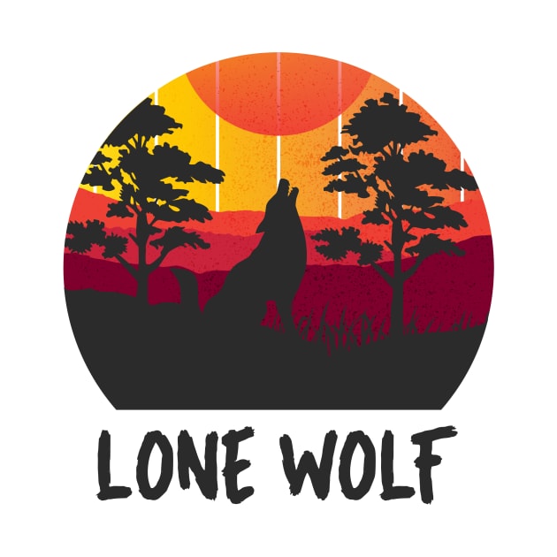 Lone Wolf by Tip Top Tee's