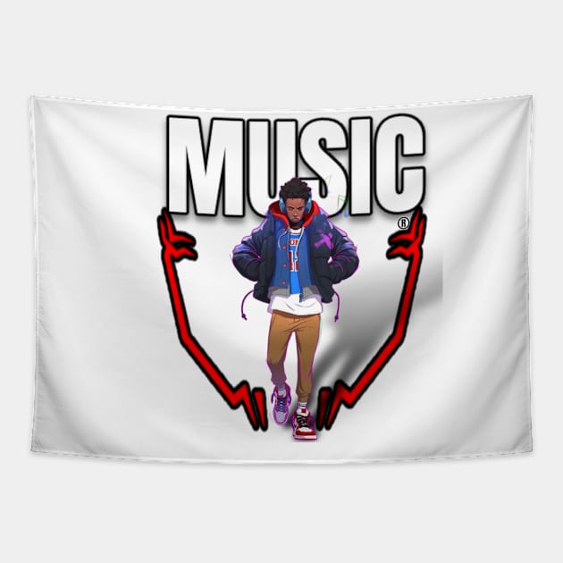 Music Tapestry by CazzyShop