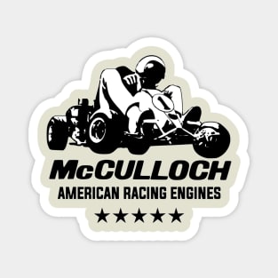 McCulloch American Racing engines - vintage karting Magnet