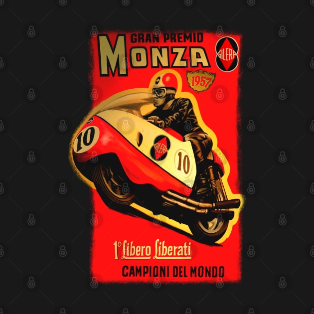 Vintage 1957 Gilera Monza Motorcycle Racer by MotorManiac