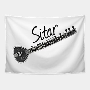 Sitar Player Sitarist Musician Tapestry