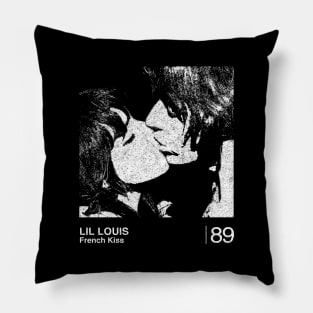 French Kiss / Minimalist Graphic Artwork Design Pillow