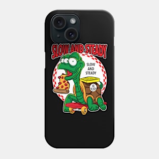 Slow And Steady - Mutant Turtle Skateboard Pizza Delivery Phone Case