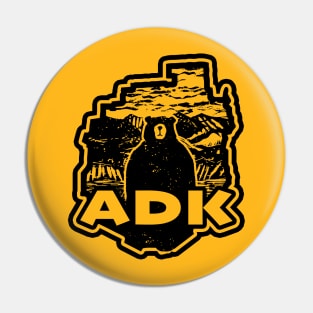 Adirondack black bear ADK Pin