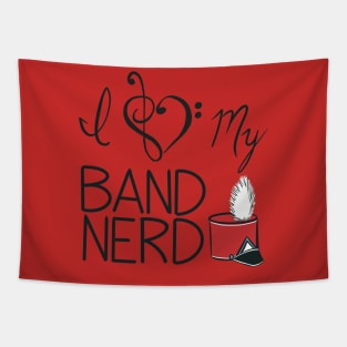 I love my band nerd red Tapestry