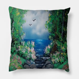 Ocean stream Pillow