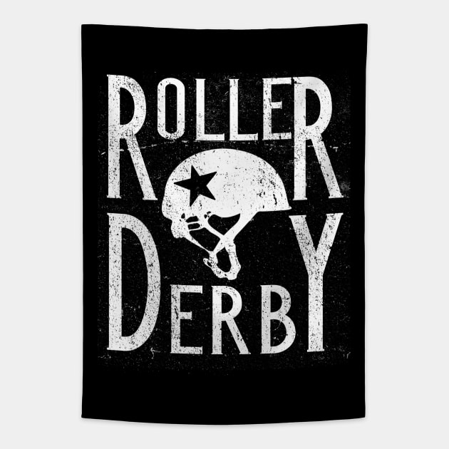 Roller Derby Tapestry by JakeRhodes