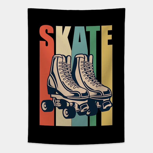 Roller Skating - Skate Tapestry by Kudostees