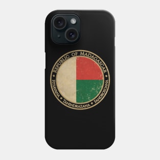 Vintage Republic of Madagascar Africa African Flag Phone Case