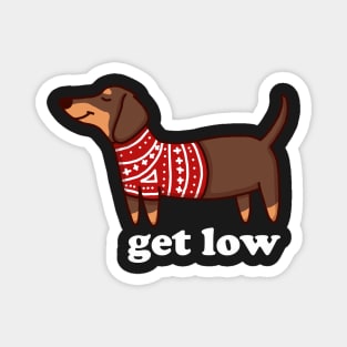 Funny Christmas Dachshund Magnet