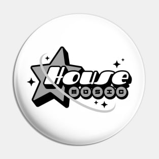 HOUSE MUSIC  - Y2K Star Galaxy (Grey) Pin