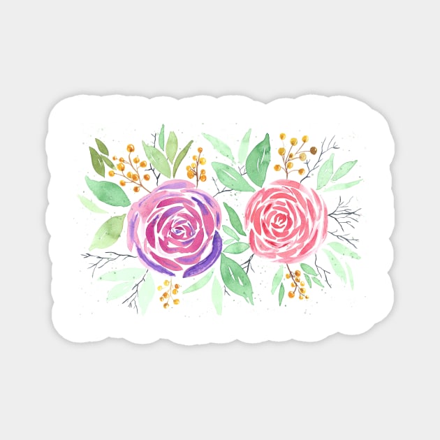 Love Roses Magnet by cesartorresart