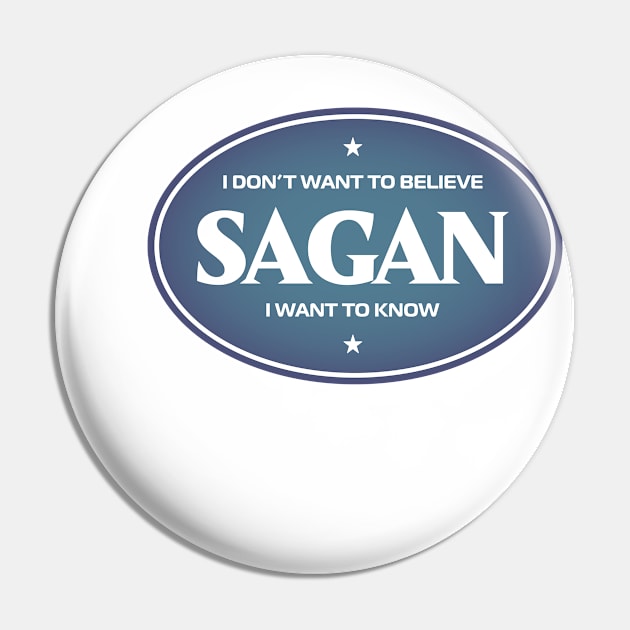 Sagan Pin by The Local Sticker Shop