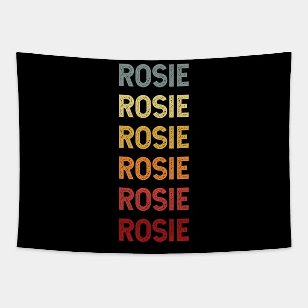 Rosie Name Vintage Retro Gift Called Rosie Tapestry by CoolDesignsDz