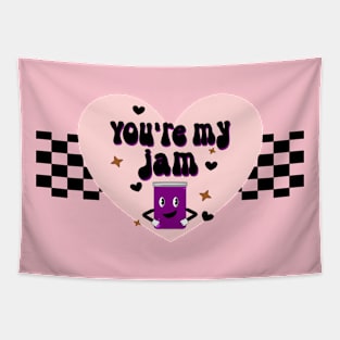 Cute Retro Valentine's Day Design Tapestry