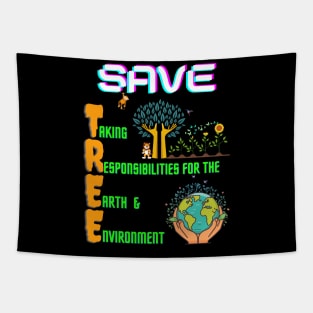 SAVE TREE Tapestry