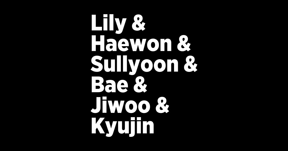 NMIXX names - Kpop Girl Group - Nmixx - Sticker | TeePublic