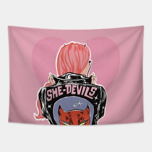 She Devils by Bad Taste Forever Tapestry