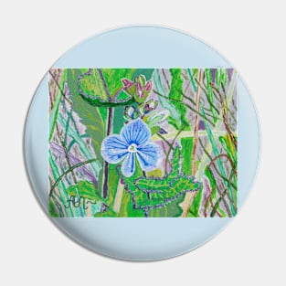 Veronica flower Pin