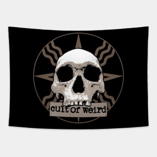 Cult of Weird Shamash Skull Logo Tapestry