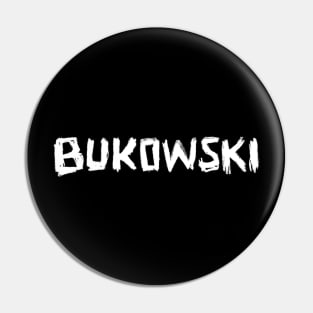 hand lettering Writer Name: Charles Bukowski Pin