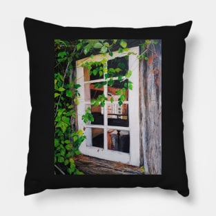 Window in Montsalvat Pillow