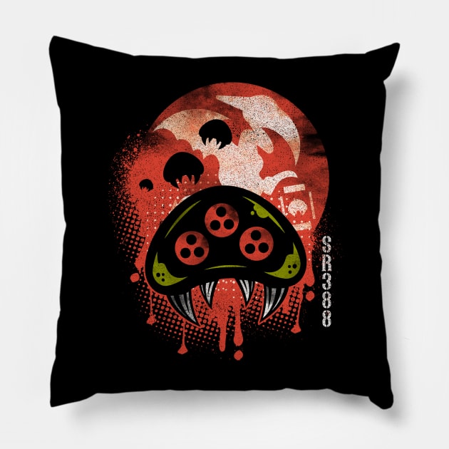 Space Larvas Pillow by logozaste