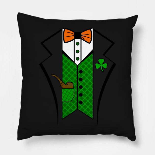 Leprechaun St Patrick's Day Pipe Pillow by RadStar