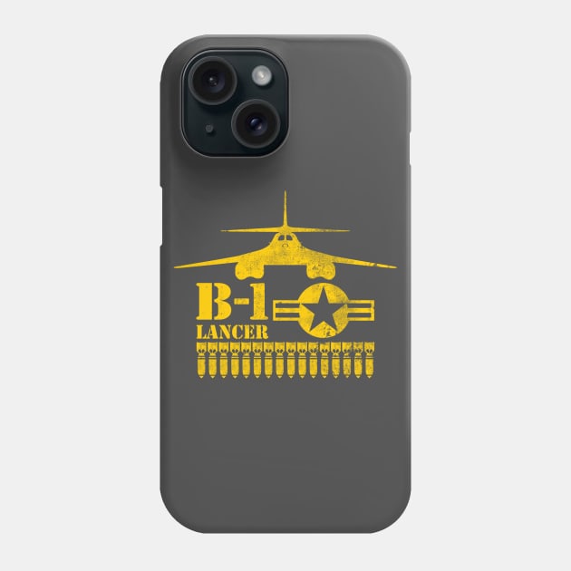 B-1 Lancer (distressed) Phone Case by TCP