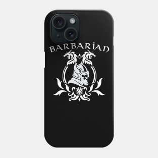 DnD Barbarian Class Symbol Print Phone Case