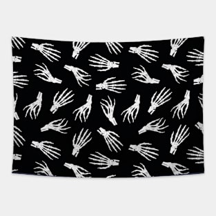 Skeleton Hand Halloween Pattern Tapestry