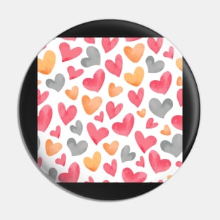 Heart Seamless Pattern Pin