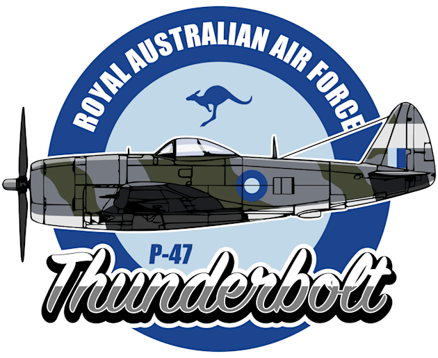 RAAF P-47 Thunderbolt Kids T-Shirt by TCP