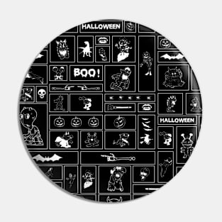 Spooky Halloween Grid Pin
