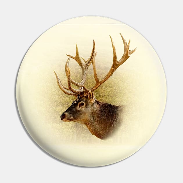 Deer portrait Pin by Guardi