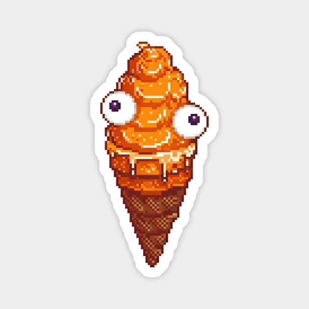 Orange ice cream Magnet by ArtinDrop