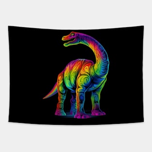 Brontosaurus Dinosaur Pop Art Tapestry