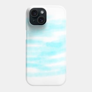 Sky blue watercolor abstract art design Phone Case