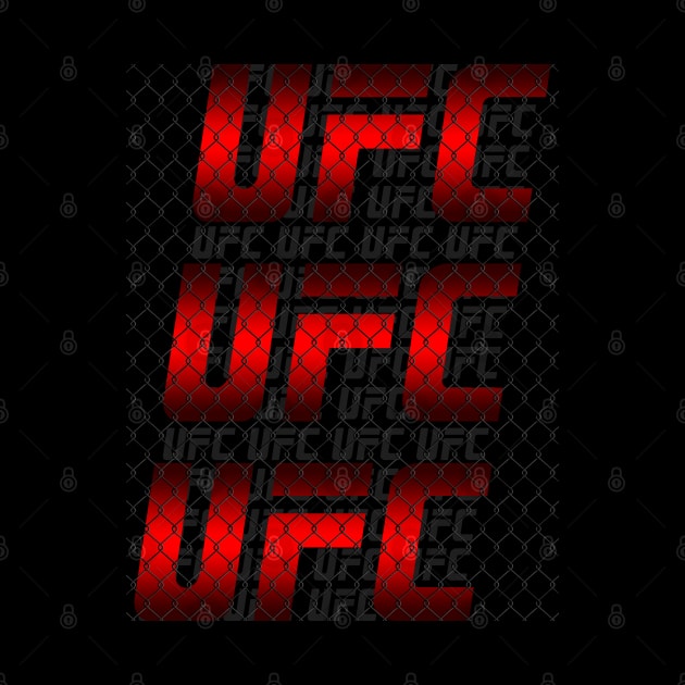 ufc LOGO fence RED by Abrek Art