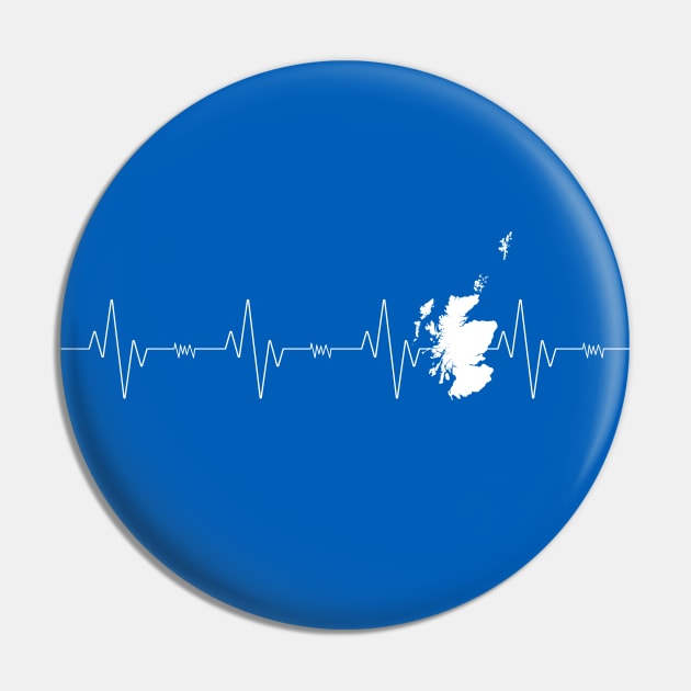 Scottish Heartbeat Pin by Miranda Nelson